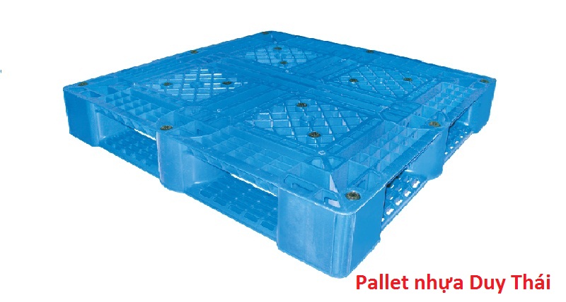 Pallet nhựa liền khối 1100x1100x145mm