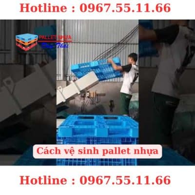 Cách vệ sinh pallet nhựa