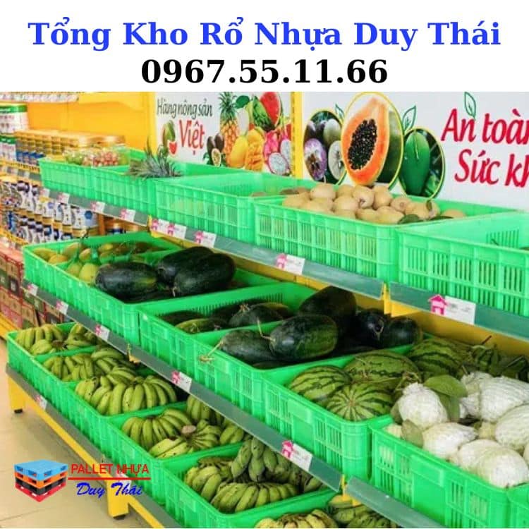 rổ nhựa đựng trái cây